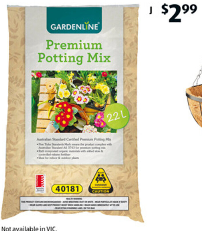 Premium Potting Mix 22L offer at ALDI