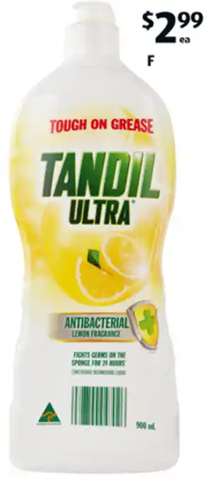 ALDI Tandil Ultra Concentrate Dishwashing Liquid 900ml offer