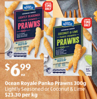 ALDI Ocean Royale Panko Prawns 300g offer