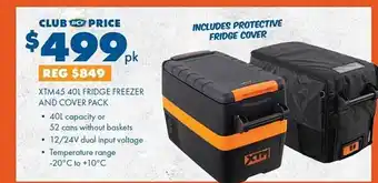 BCF Xtm45 40l fridge freezer and cover pack offer