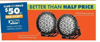 Xtm nebula led 224 driving lights