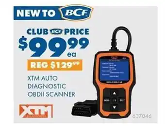 Xtm auto diagnostic obdii scanner