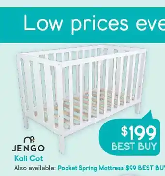 Baby Bunting Jengo kali cot offer