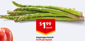 ALDI Asparagus bunch offer