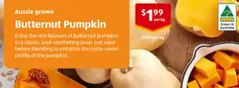 ALDI Aussie Grown Butternut Pumpkin offer