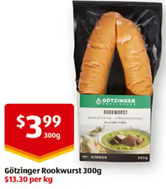 Götzinger Rookwurst 300g