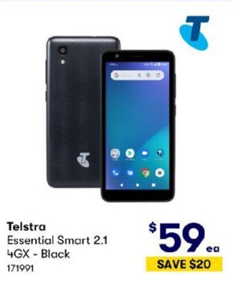 BIG W Telstra Essential Smart 2.1 4GX - Black offer