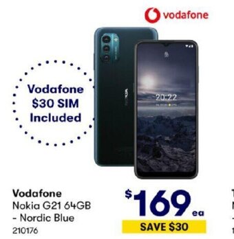 BIG W Vodafone Nokia G21 64GB - Nordic Blue offer