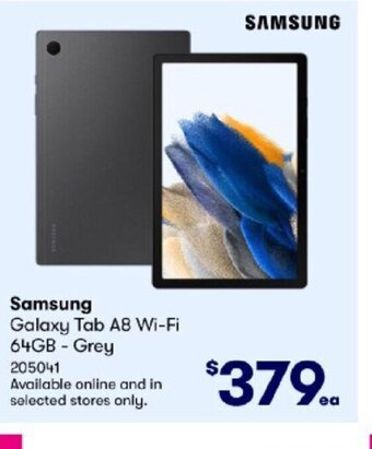 BIG W Samsung Galaxy Tab A8 Wi-Fi 64gb - Grey offer