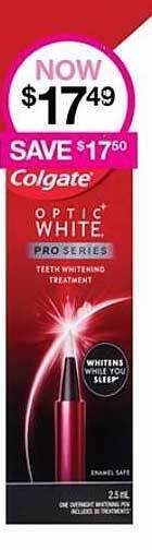 Priceline Colgate optic white offer