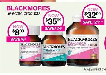 Priceline Blackmores selected products offer