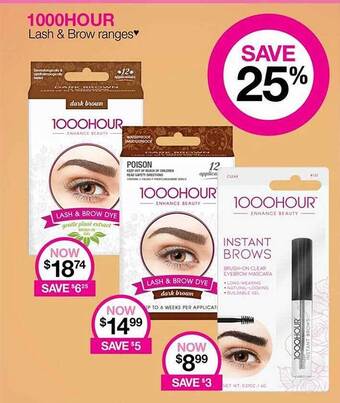 1000hour lash & brow ranges