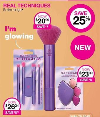 Priceline Real techniques entire range offer