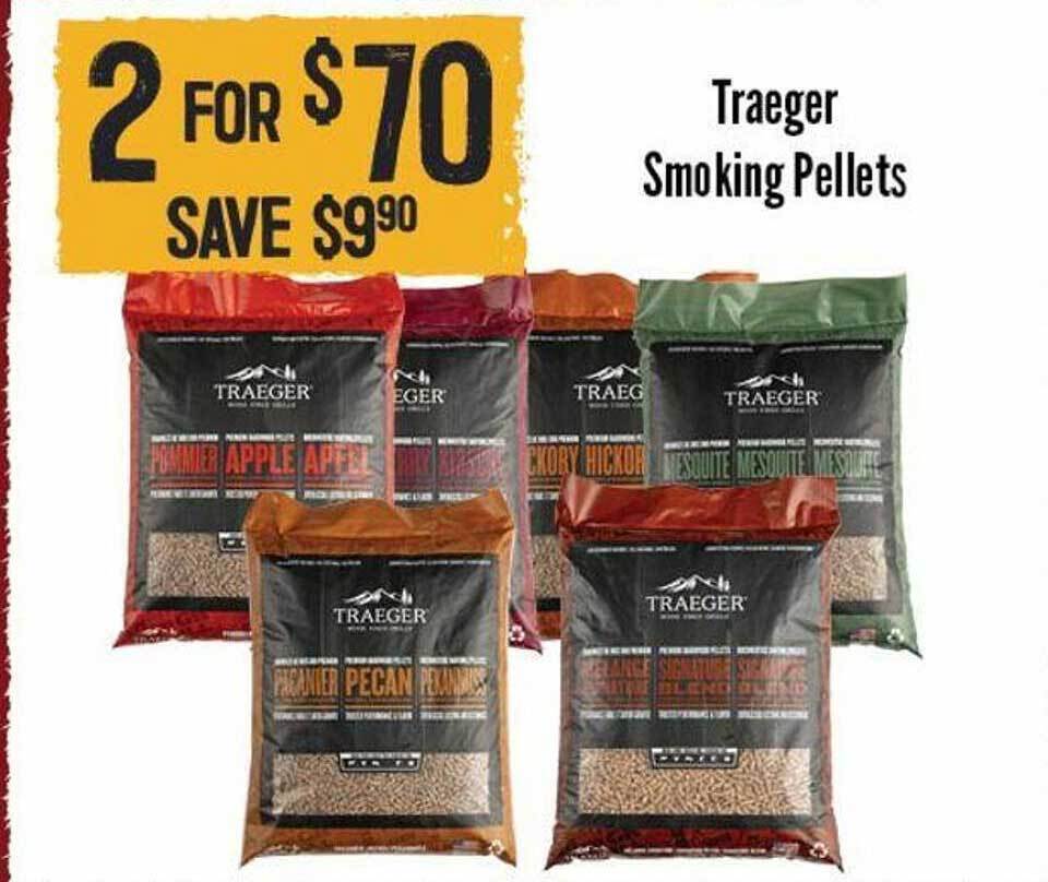 Traeger smoking pellets offer at Barbeques Galore