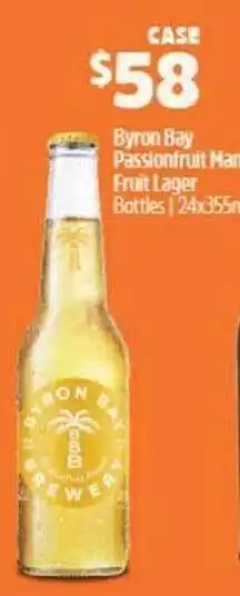 Byron bay passionfruit mango fruit lager