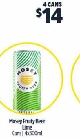 BWS Mosey fruity beer lime offer