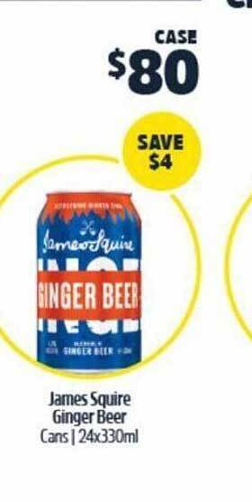 BWS James squire ginger beer offer