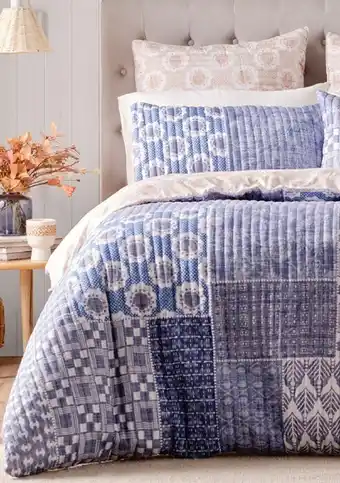Spotlight Koo etta quilted patchwork quilt cover set offer