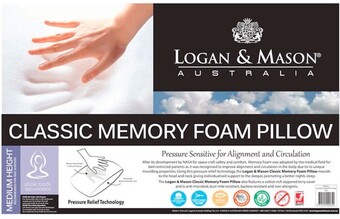 Spotlight Logan & mason classic memory foam pillow offer