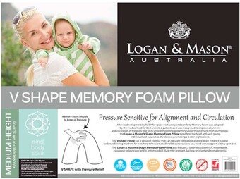 Spotlight Logan & mason memory foam v-shape pillow offer