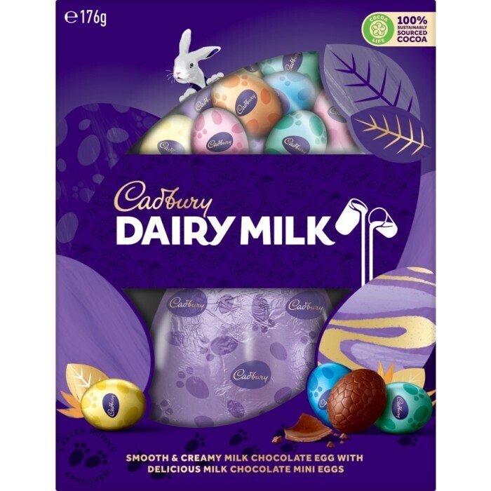 Cadbury dairy milk chocolate easter eggs gift box 176g offer at BIG W