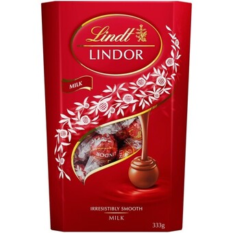 BIG W Lindt lindor milk 333g offer