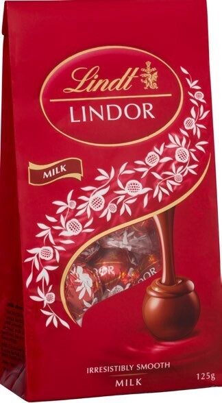 BIG W Lindt lindor milk chocolate bag 125g offer