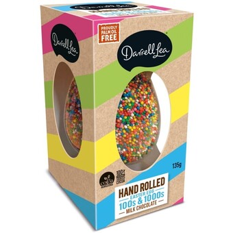 BIG W Darrell lea hand rolled 100s & 1000s egg 130g offer
