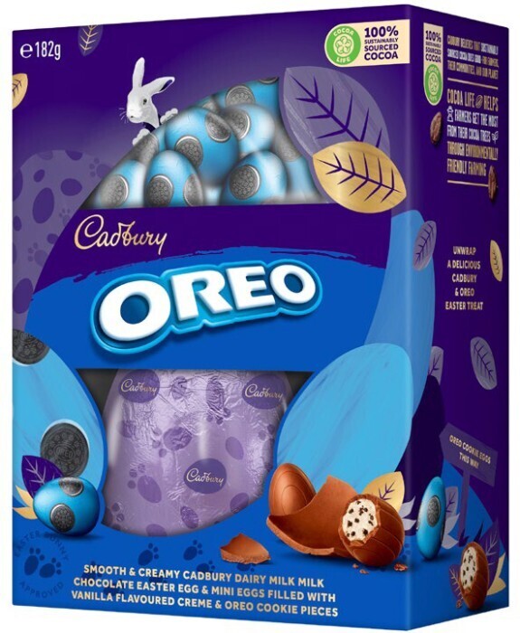 Cadbury oreo dairy milk chocolate easter eggs gift box 182g offer at