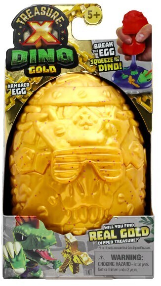 Kmart Treasure x dino gold armored egg - break the egg, squeeze out the dino - assorted offer