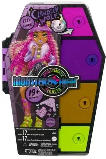 Kmart Monster high skulltimate secrets clawdeen wolf doll offer