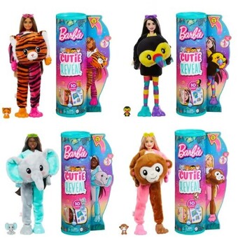 Barbie cutie reveal jungle series doll - assorted