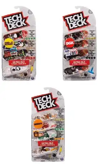 Kmart 4 pack tech deck 96mm fingerboard - assorted offer