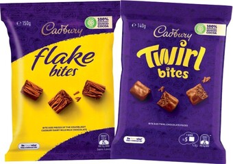 IGA Cadbury bite size pack 110-150g selected varieties offer