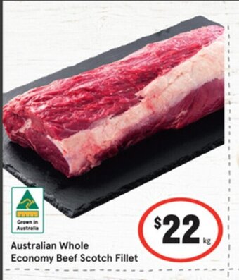 IGA Australian whole economy beef scotch fillet offer