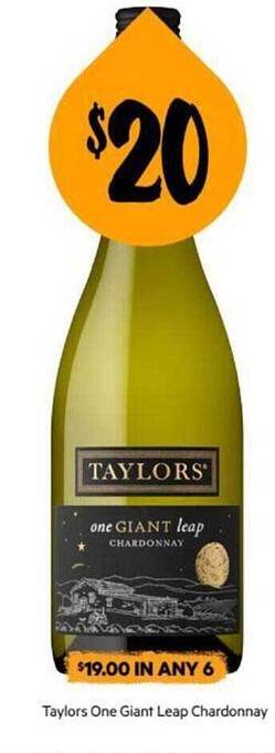 First Choice Liquor Taylors one giant leap chardonnay offer