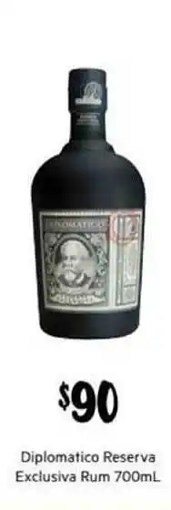 First Choice Liquor Diplomatico reserva exclusiva rum offer
