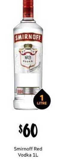 First Choice Liquor Smirnoff red vodka offer