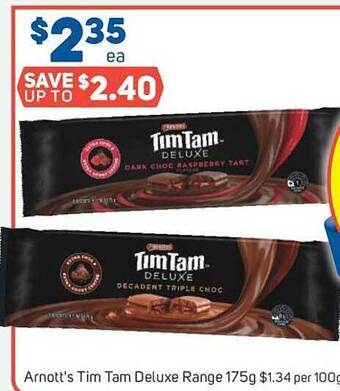 Foodland Arnott's tim tam deluxe range offer
