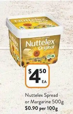 Foodworks Nuttelex spread or margarine offer