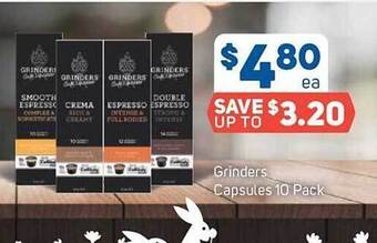 Foodland Grinders capsules 10 pack offer
