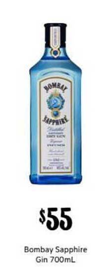 First Choice Liquor Bombay sapphire gin offer