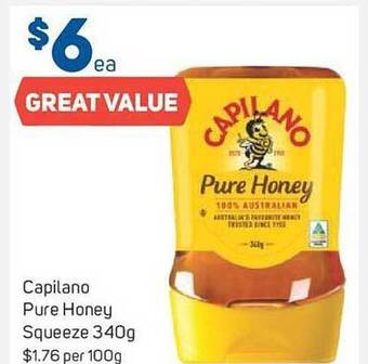 Foodland Capilano pure honey squeeze offer