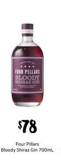 First Choice Liquor Four pillars bloody shiraz gin offer
