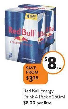Foodworks Red bull energy drink offer