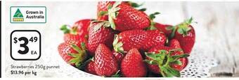 Foodworks Strawberries 250g .punnet offer