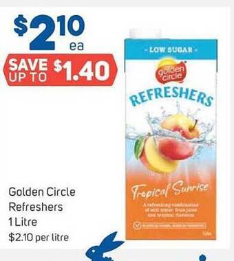 Foodland Golden circle refreshers 1 litre offer