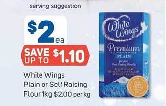 Foodland White wings plain or self raising flour offer