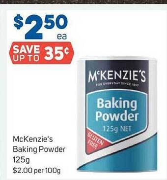 Foodland Mckenzie's baking powder offer