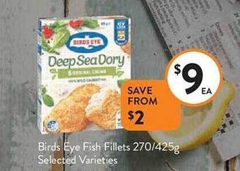 Foodworks Birds eye fish fillets offer